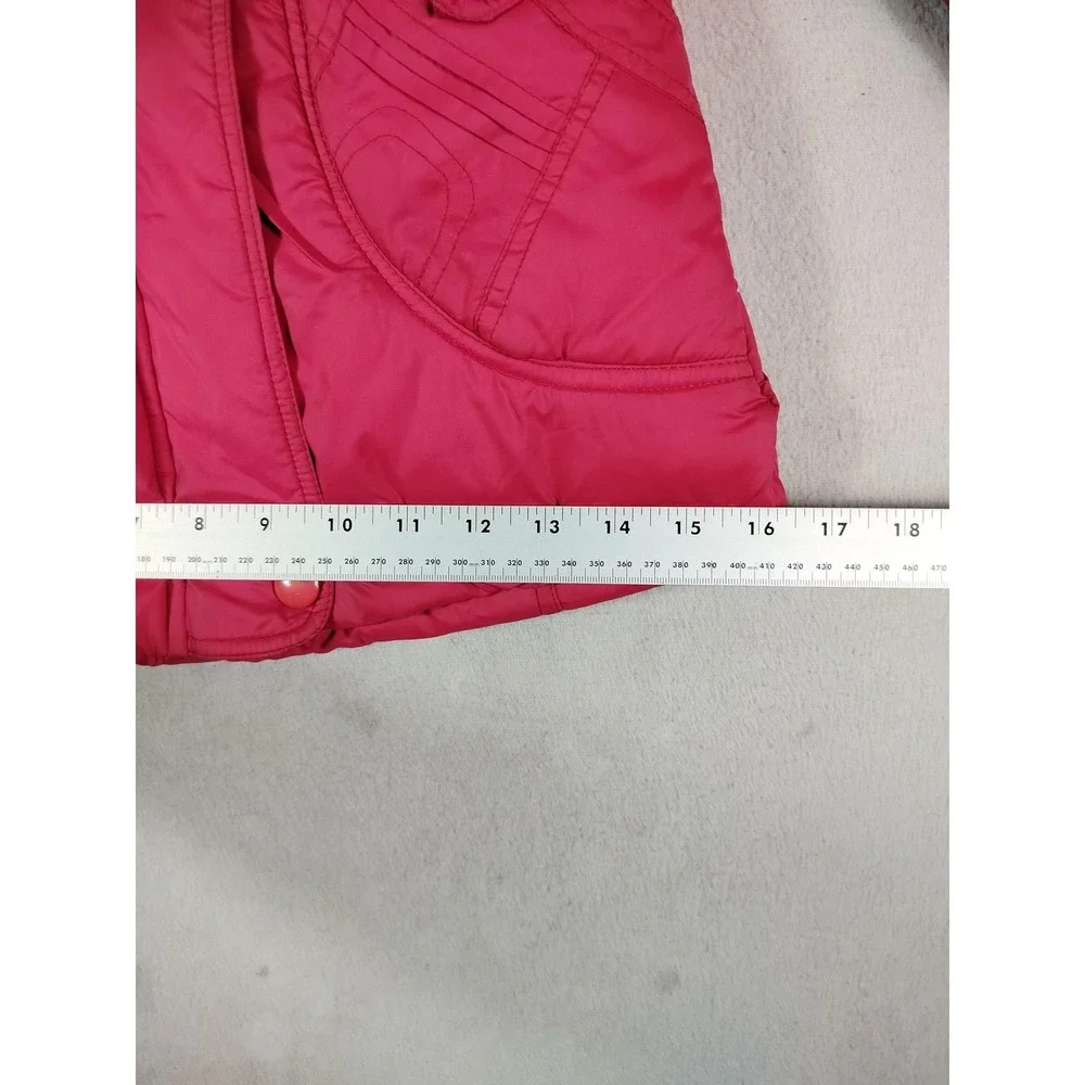 Most Kids Coat Girls 7 Pink Hooded Faux Fur Trim Parka Winter Puffer Warm